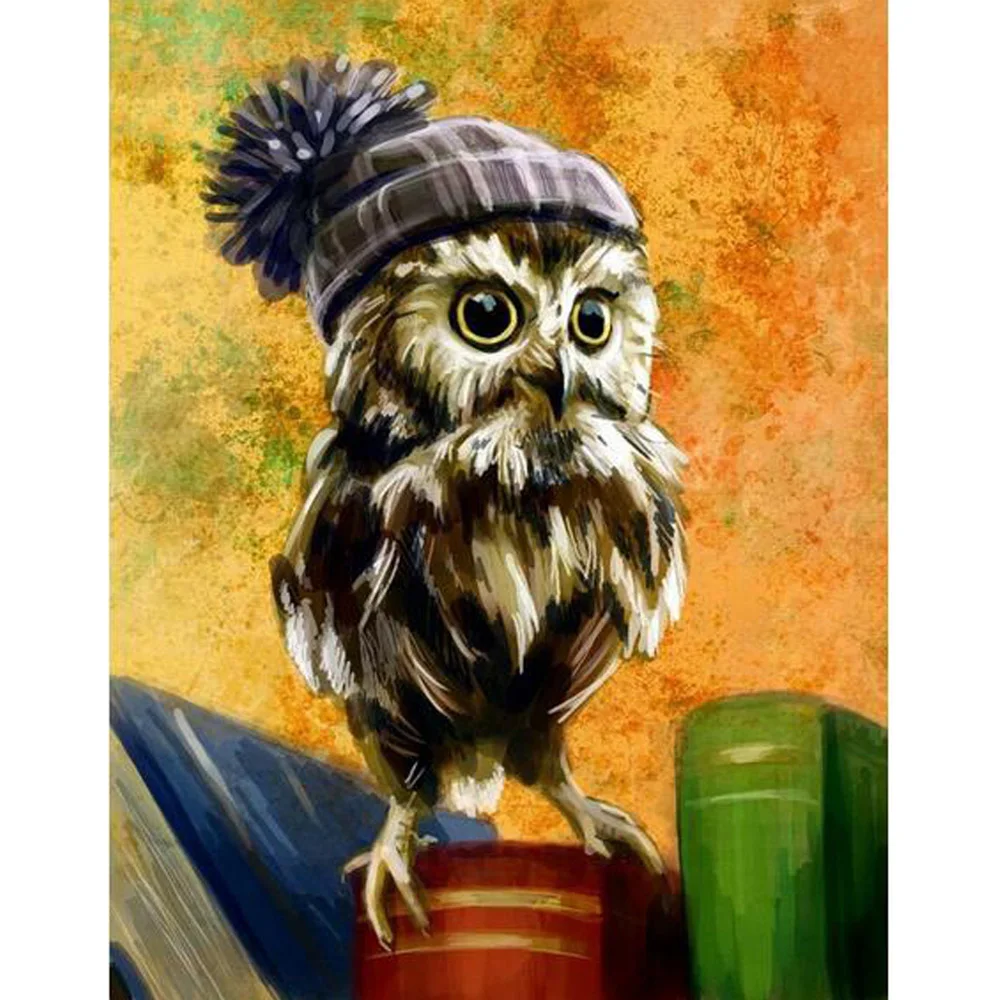 

3D DIY Diamond Painting Animal owl Square Full Diamond Embroidery Mosaic Cross Stitch Handicrafts Home Decor Series M16749