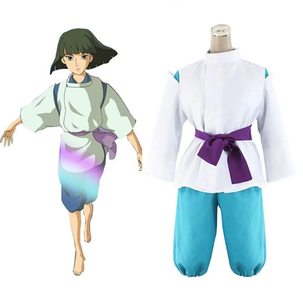 Anime Hayao Miyazaki Spirited Away Kimono Chihiro Cosplay Sen Haku Miyazaki...