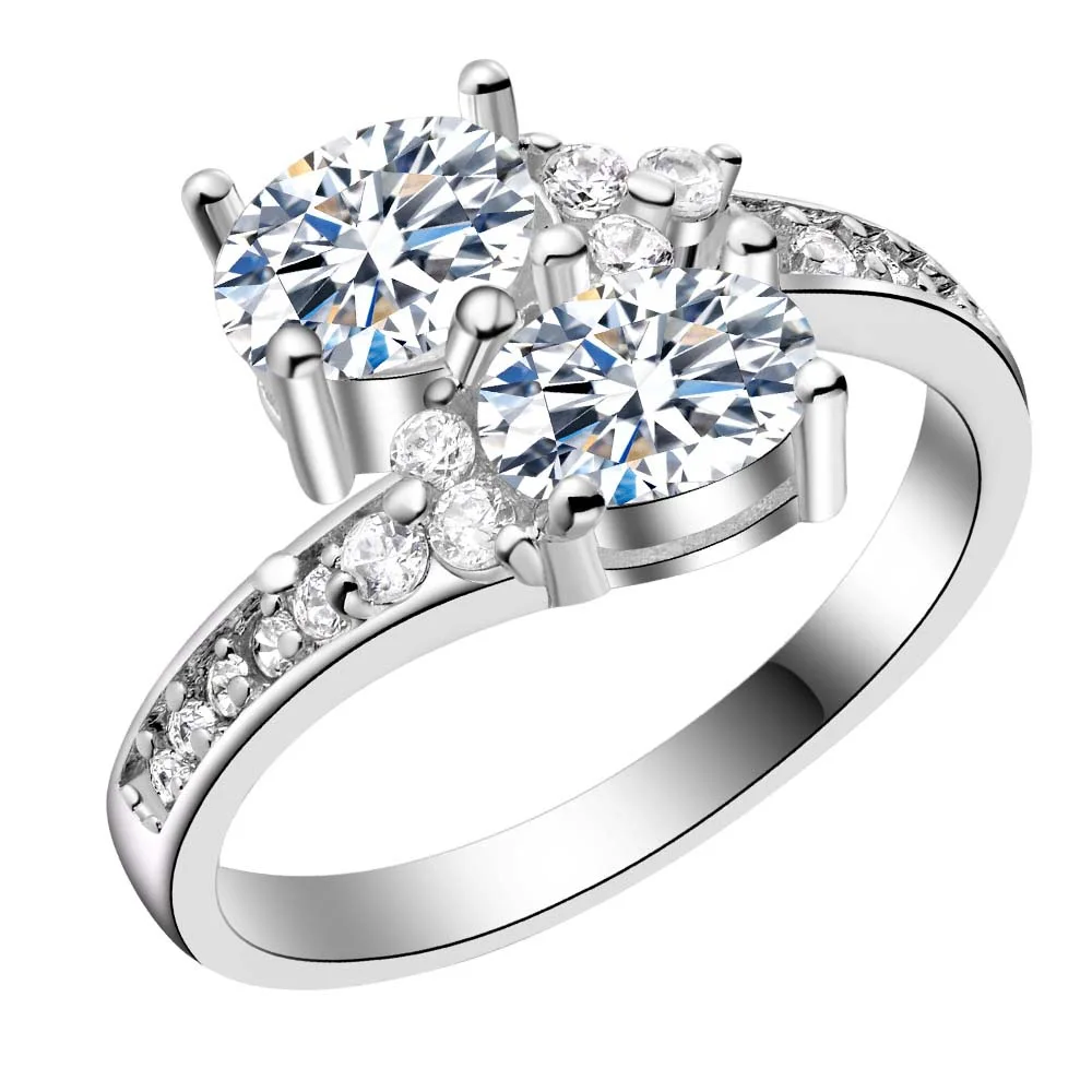 bright zircon shiny Silver plated Ring Fashion Jewerly Ring Women Men bright zircon shiny Silver plated Ring Fashion Jewerly Ring Women Men