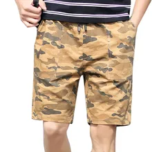Камуфляжные мужские шорты Карго Повседневная пляжная свободная до колен с карманами на шнурке короткая мужская летняя одежда Азиатский размер Erkek Сортировка 3