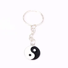 

1Pcs Round Gossip Charm Keychain For Keys Car Key Ring Souvenir Gifts Jewelry Accessories KC43