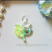 1 шт. ветви и листья жидкости силиконовые формы изделия DIY смолы ожерелье кулон лануго плесень смолы формы для ювелирных изделий