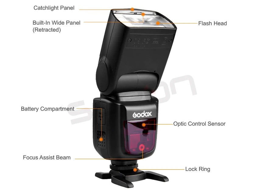 Godox V850II GN60 2,4G Беспроводная X СИСТЕМА Speedlite литий-ионный аккумулятор вспышка светильник с автомобильным зарядным устройством для камеры Canon Nikon sony