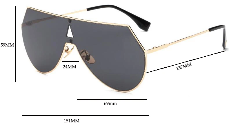 Металлические зеркальные солнцезащитные очки негабаритные черные солнцезащитные очки для женщин новые модные роскошные Брендовые мужские солнечные очки в ретро-стиле UV400