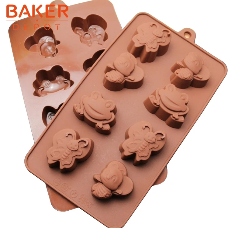 Силиконовая форма для шоколада в форме лягушки от производителя|candy mold|chocolate candy