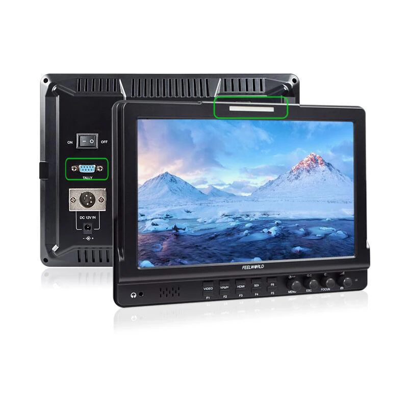 Напольный монитор Feelworld FW1018SPV1 10 1 дюйма с гистограммой IPS 3G SDI HDMI фотостудийная