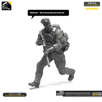 

1/35 American Seal Assault Team Resin Man LOO-32