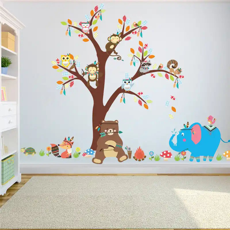 detail feedback questions about jungle animals bear owl elephant