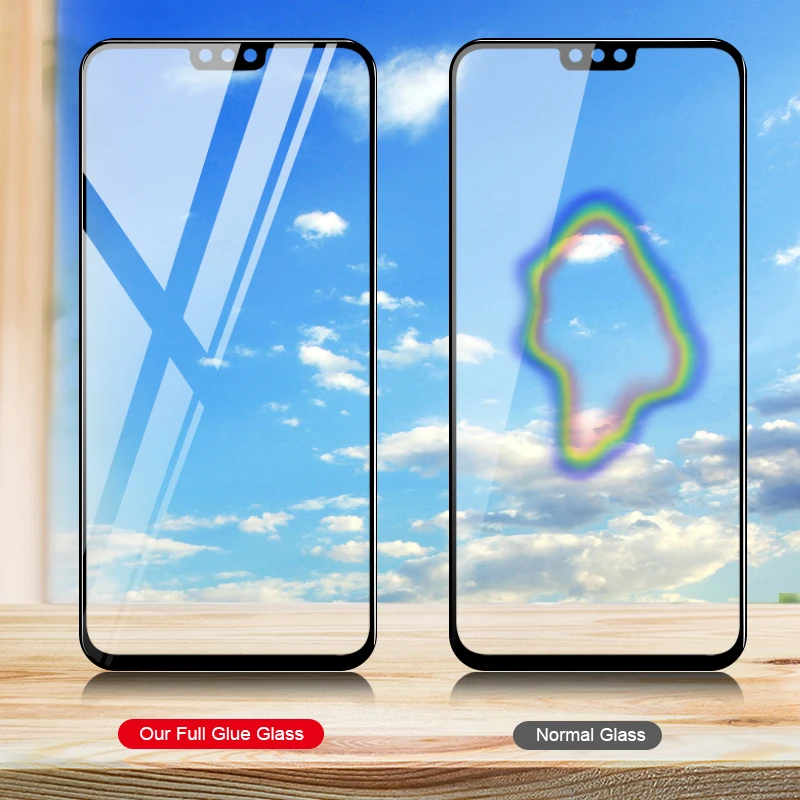 CHYI полностью проклеенное стекло для huawei Honor 8X6,5 дюймов, защита экрана, не блокирует экран, дисплей 9 H, закаленное стекло для huawei Y9
