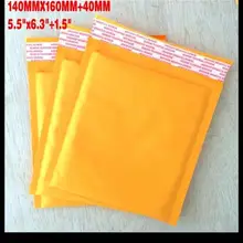 100x5,5x6," крафт-Пузырьковые конверты с мягким вкладышем отправка почтовых посылок Самоуплотняющиеся Сумки 140x160 мм Размер Новая