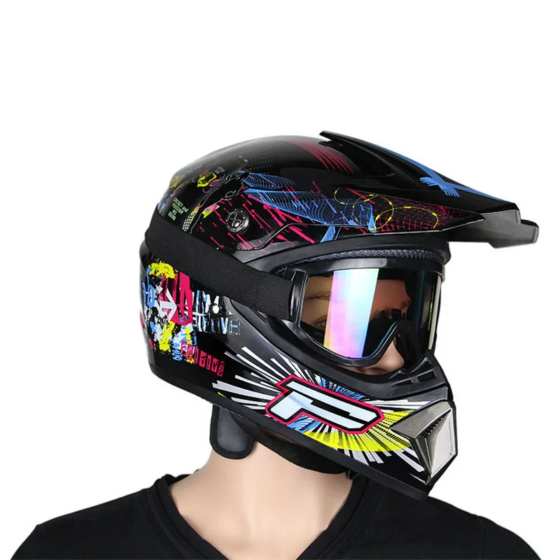 Купить один получить три бесплатно шлем для мотокросса ATV Dirt Bike горные MTB DH