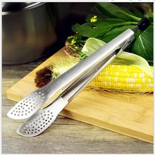 RSCHEF 1 шт. домашний силиконовый зажим для приготовления барбекю с ручкой из нержавеющей стали для барбекю, вилки, инструмент для использования на открытом воздухе, зажим для салата и еды