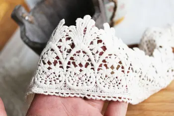

off white Cotton Lace Trim CMSR002B 10 yards