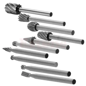 

10PC Rotary File Electric Grinding Polishing Head Engraving Cutter DIY Wood Tool