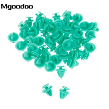 

Mgoodoo 50Pcs Car Door Fixed Fastener Nylon Decorative Clip Green Automobile Interior For Mercedes Benz For Peugeot 207 307 206