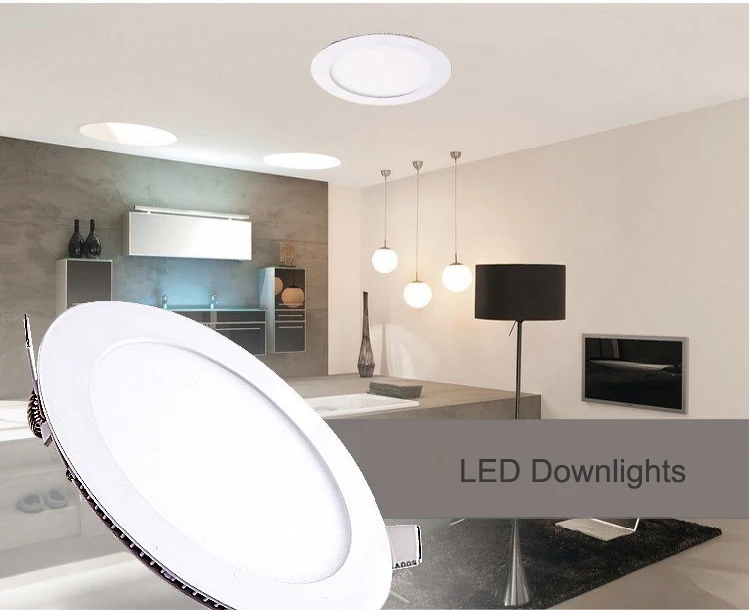 

1PC LED Downlights Round Recessed Lamp 3/4/6/9/12/15/18W AC85-265V Led Bulb Bedroom Kitchen Indoor LED Spot Lighting
