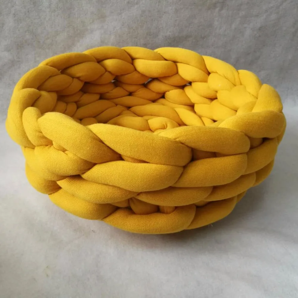 

Super Chunky pet product Arm Knitting Cotton tube for soft dog bed and Multi-function hat