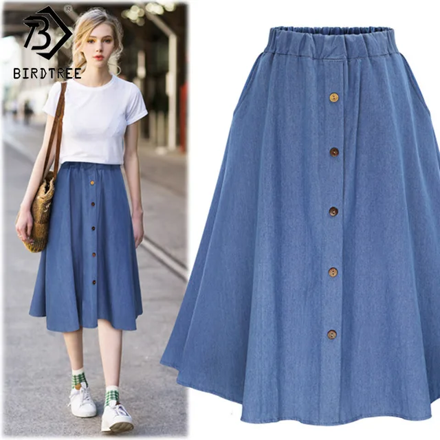 2018-Fashion-Korean-Preppy-Style-Denim-Women-Solid-Color-Long-Skirt-Nature-Waist-Female-Big-Hem.jpg_640x640