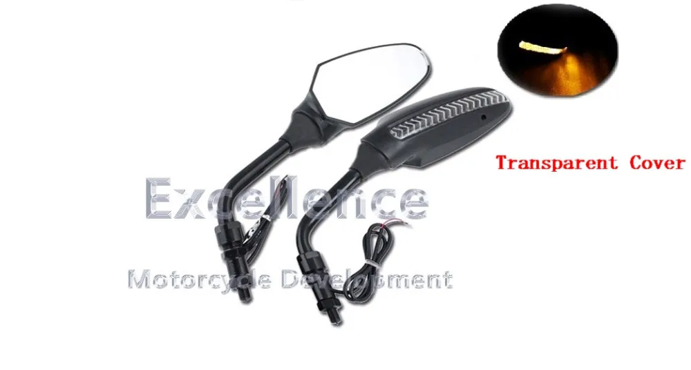 

kawasaki Z1000 Z800 Z750 Zephyr LED Mirrors High quality 10MM Export to Europe Free Shipping