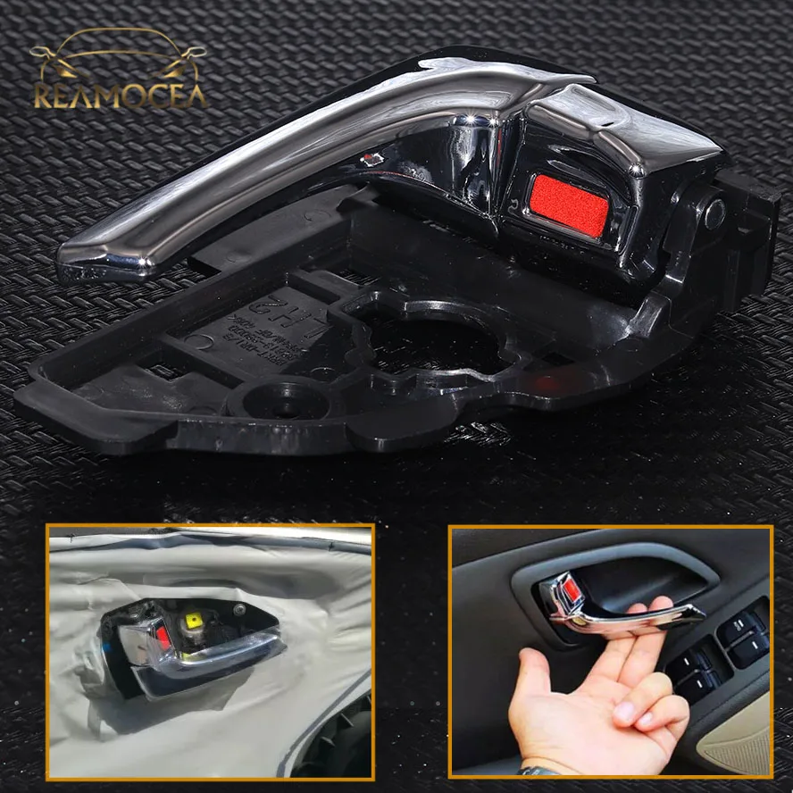 Reamocea 1pc 82610-2S010 Car Chrome Left Side Front Rear Inner Door Handle For Hyundai Tucson ix35 2010 2011 2012 2013 2014 | Автомобили и