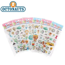 6 шт., Октонавты, игрушки, стикер, s, автомобиль, фильм, Октонавты, Барнакл, песо, ПВХ, водонепроницаемые наклейки для детской комнаты, вечерние принадлежности