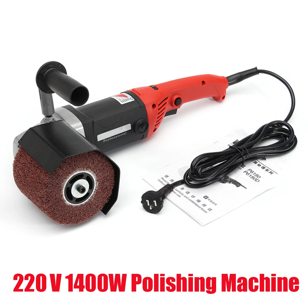 

220V 1400W Burnishing Machine 50/60HZ Burnishing Polishing Machine Polisher with Wheel