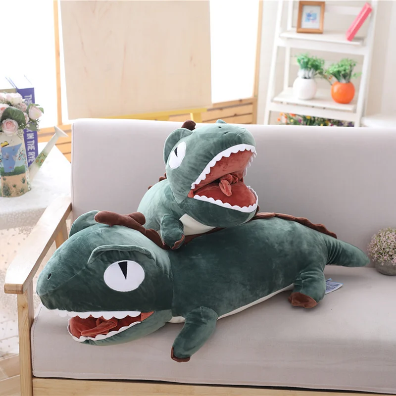 1PC 70/90cm Dinosaur Plush Toys Hobbies Cartoon Tyrannosaurus Stuffed Toy Dolls For Kids Toy Boys Baby Birthday Christmas Gift