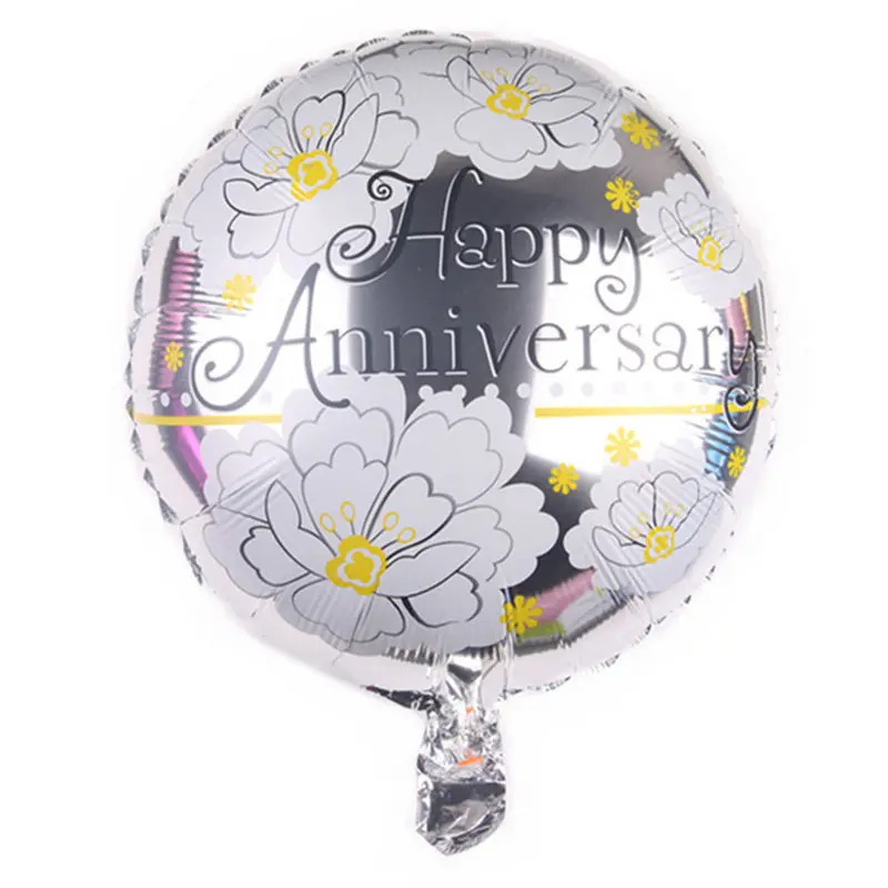 XXPWJ Новинка 18-дюймовые круглый юбилей воздушный шар из фольги для свадьбы событие макет декоративные шары оптом