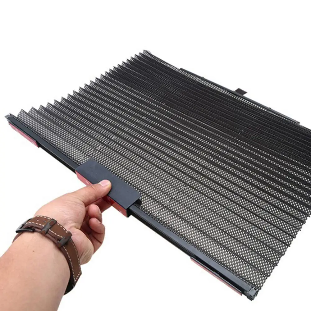 

Nylon Mesh Cloth sun visor Summer Car Automatic Retractable Side Window Curtain Sun Shield Blind Sunshade