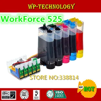 

[Full ink] CISS suit for T1381/T1381,T1382 T1383 T1384 ,suit for Epson Workforce 525 ,With auto reset chips