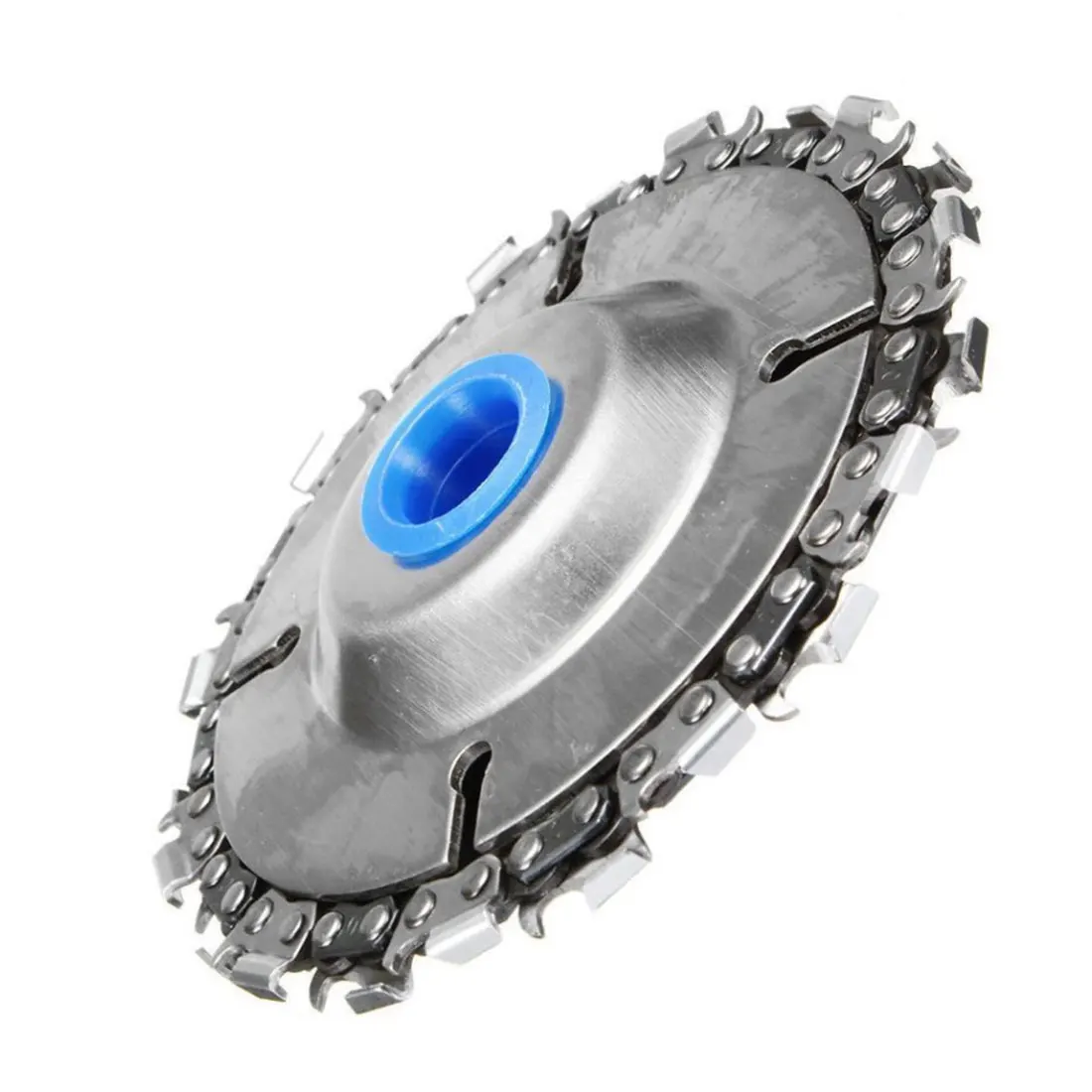 

Chain plate 4 Inch Steel Grinder Disc and Chain 22 Tooth Fine Cut Chain Set For 100/115 Angle Grinder Cutting Carving