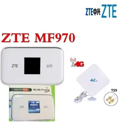 Разблокированный zte UFi MF970 LTE Карманный 300 Мбит/с 4 г ключ Мобильная точка доступа 4 г Cat6 мобильный WiFi роутер плюс 4 г Антенна