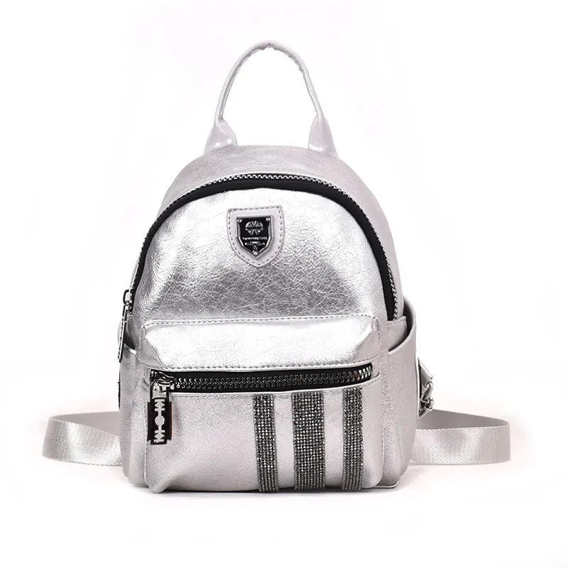 

KYYSLO Silver White Shoulder Bag Women Backpack Fashion Elephant Pattern Korean Version Of The Wild Women's Backpack Travel Bag