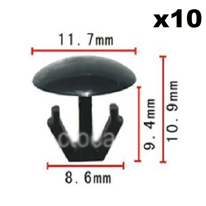 10 Pieces Hood Trunk Moulding Retainer Clip For Honda Acura OEM# 91518-SM4-003