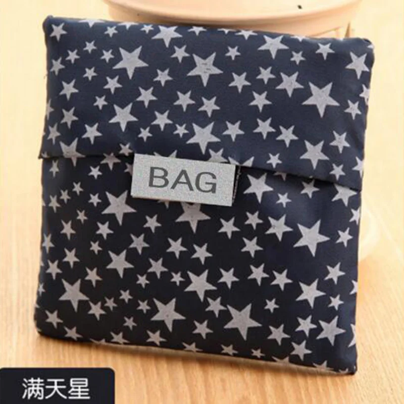 Полосатый звезда Мода Печать Складная зеленая сумка для покупок сумка складная сумка сумки Удобный большой емкости хранения сумки
