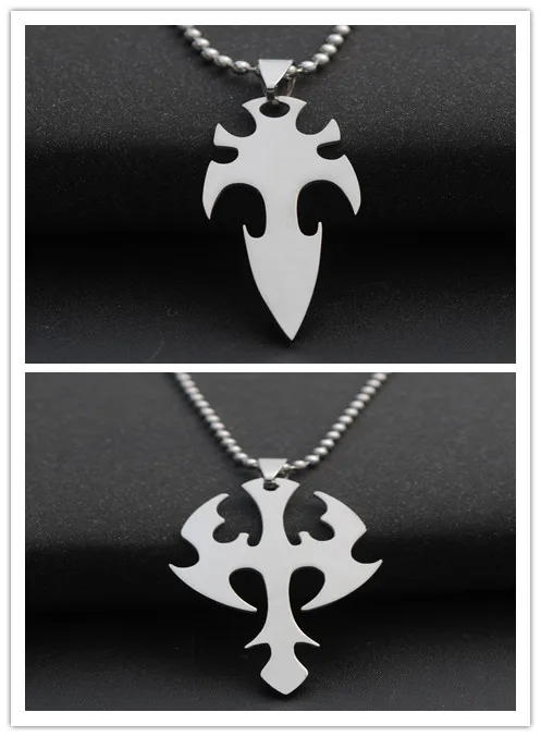 

stainless steel arrow dart charm pendant necklace weapon sea god trident lucky super hero sword dart titanium steel nec
