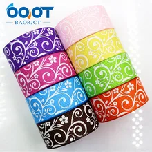 OOOT BAORJCT 176306,22mm 10yard Cartoon Ribbons Thermal transfer Printed grosgrain Wedding Accessories DIY handmade material