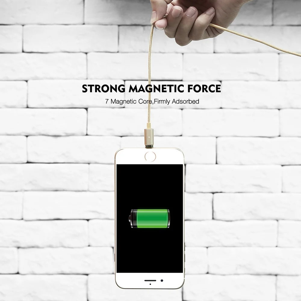 Магнитный usb кабель FLOVEME для iPhone X 8 7 Plus быстрое зарядное устройство Micro USB Type C Android