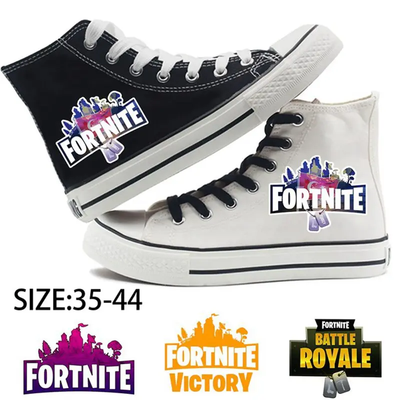 

FortniteBattleRoyale Printing Pattern High Top Breathable Canvas Uppers Sneakers College Customized Fashion Plimsoll