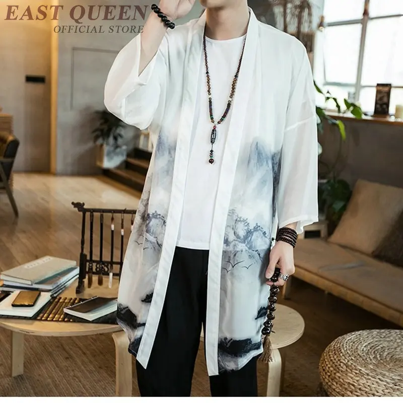 Herren Leinenhemd Chinesisch - Vintage Design Für Wushu & Freizeit