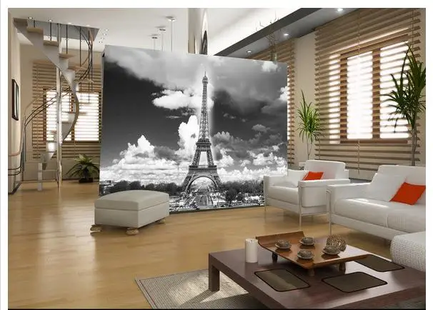 

Customized 3d wallpaper 3d tv wall paper murals The tower wall painting in the background wallpaper