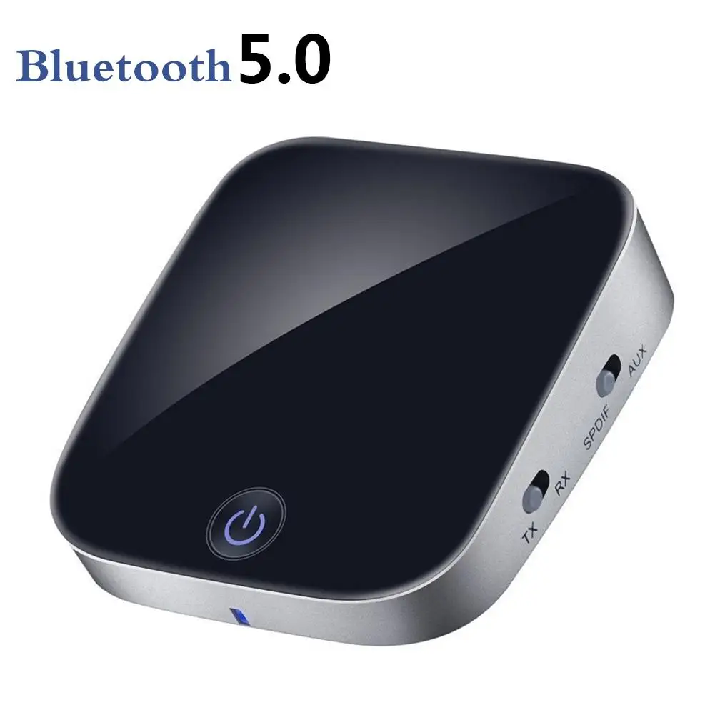 

Bluetooth 5.0 APT-X Transmitter Bluetooth Receiver Transmitter 2-in-1 Adapter With Optical Fiber / 3.5mm AUX / SPDIF for Car TV