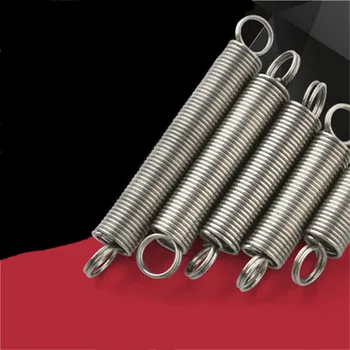 

3pcs Small tension spring Wire diameter 1mm stainless steel Outer diameters 6mm Tension springs Linear Total length 20mm-60mm