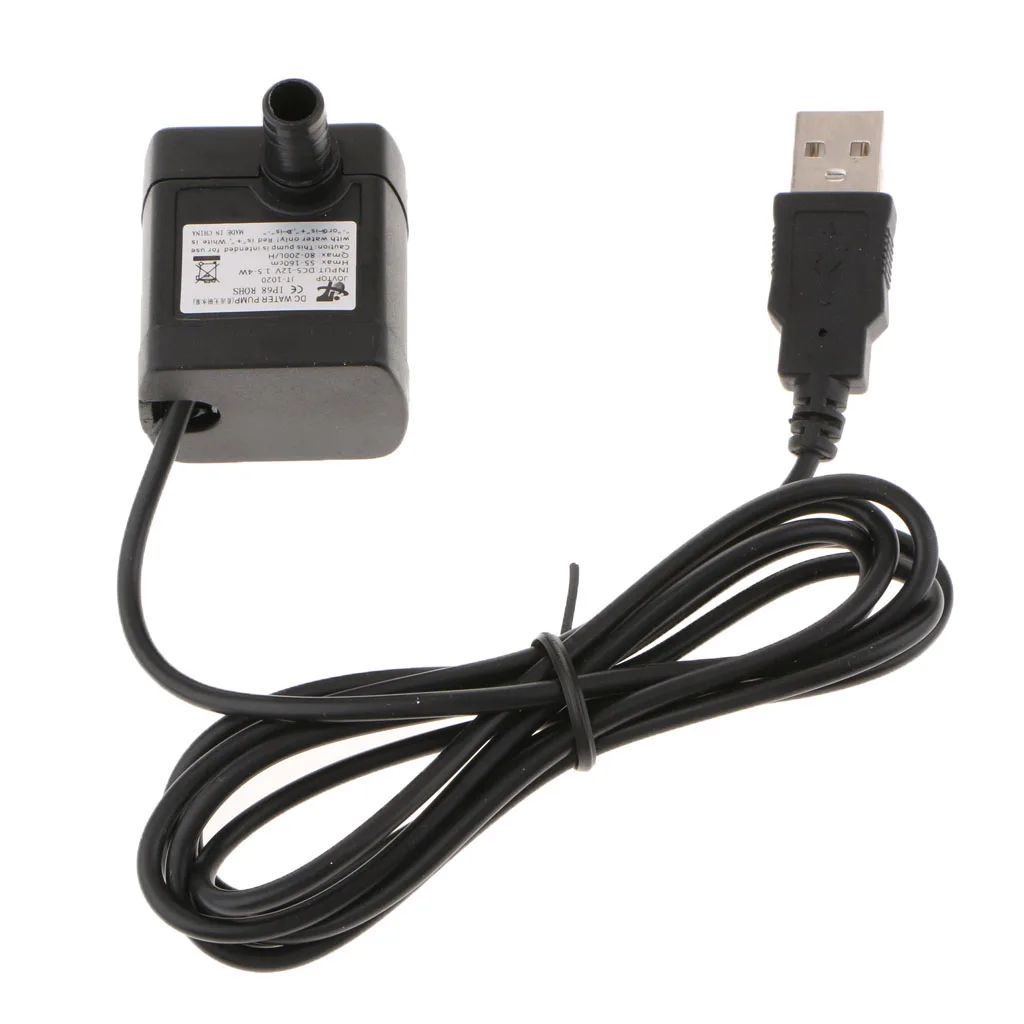 USB DC 5V Submersible Mini Water Pump Motor Fountain Aquarium Pump with Suction Cups