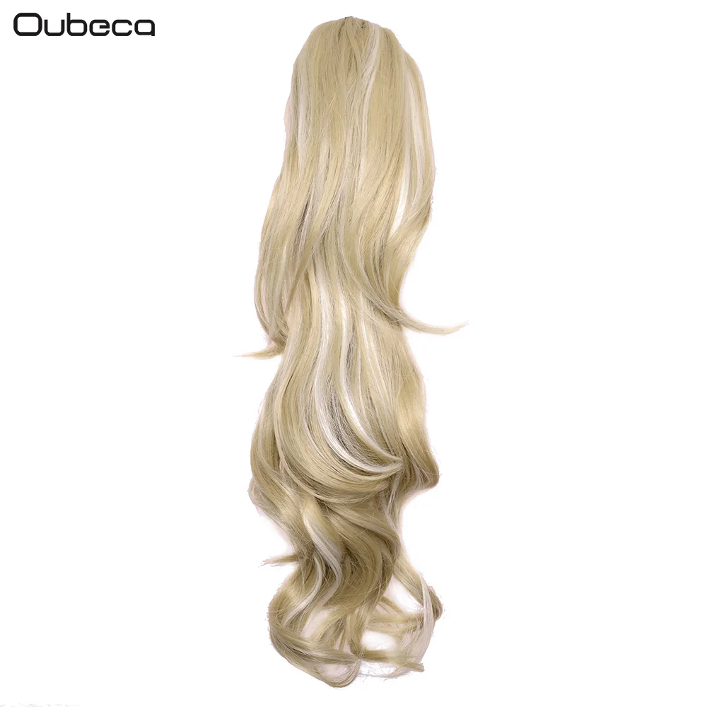 Oubeca, синтетические накладные волосы на заколках, кудрявый конский хвост, длинные, многослойные, толстые, конский хвост, накладные волосы на заколках для женщин