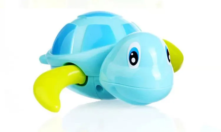 2015Baby take a shower BATH TOYS turtle clockwork toys for bath water on the chain of small animal toy vehicle For bath children