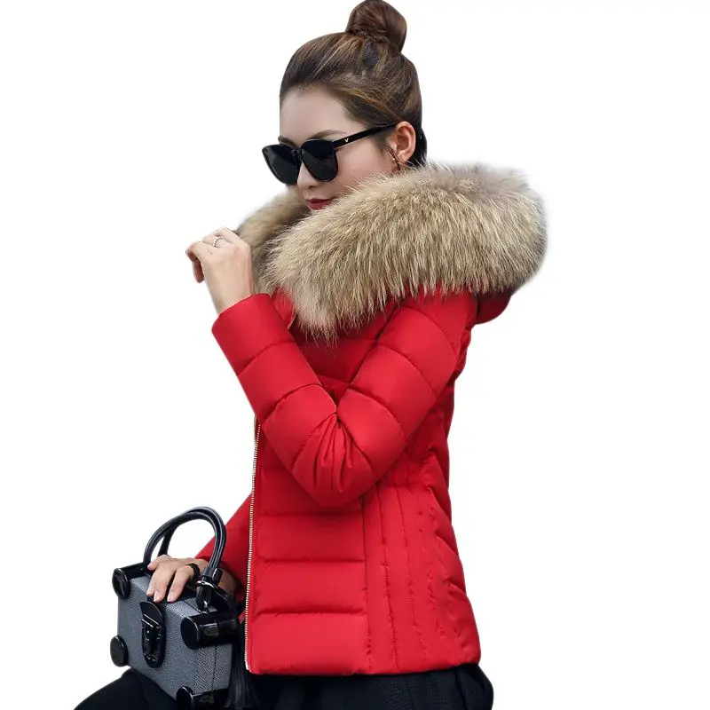 Куртка женская зимняя куртка модная зимняя одежда в Корейском стиле; Новинка; пальто женская короткая заметка тонкая пуховая стеганая куртка