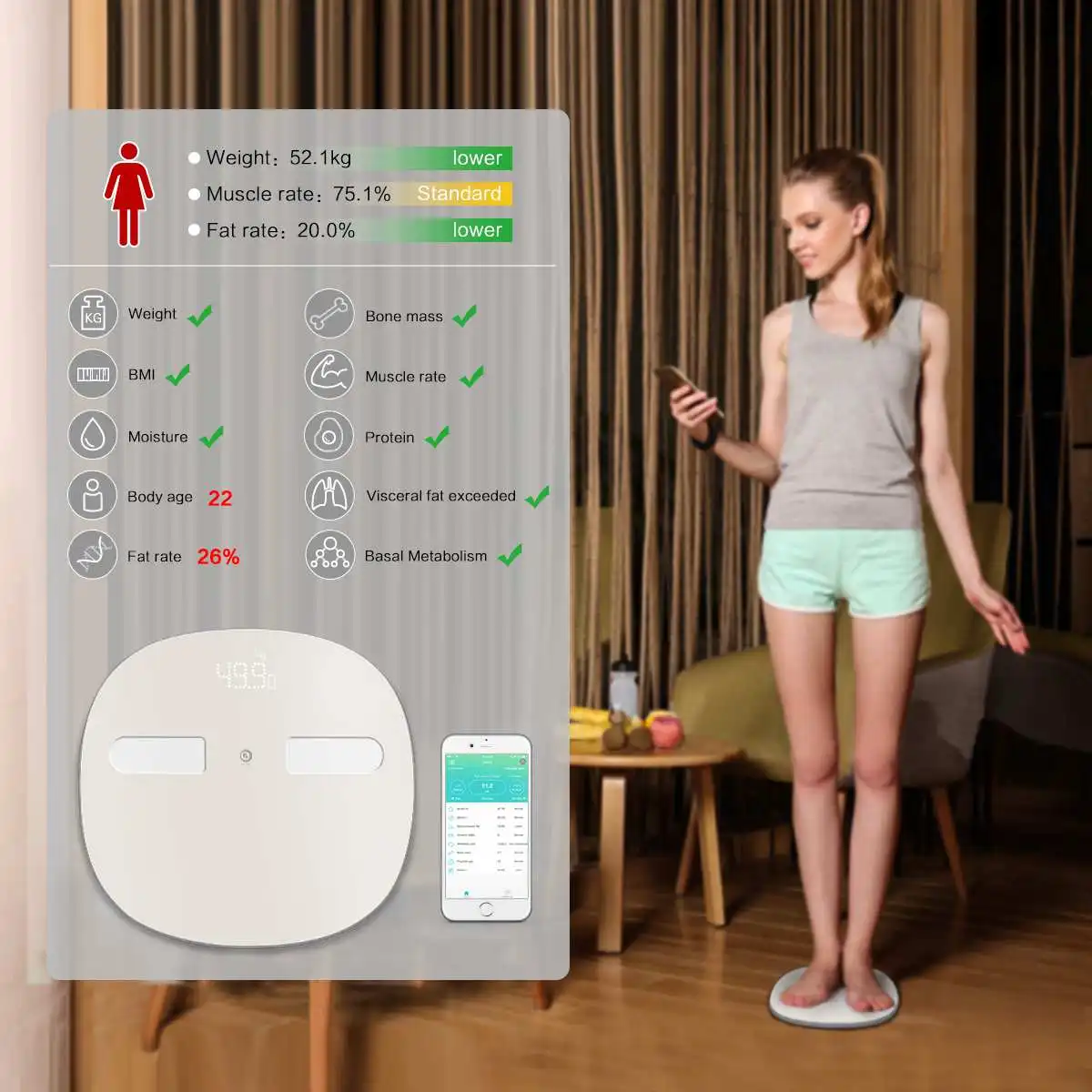 Digoo DG-SO38H 180 кг напольные весы смарт электронный светодиодный цифровой Вес Ванная комната баланс bluetooth приложение монитор для получения Fit APP