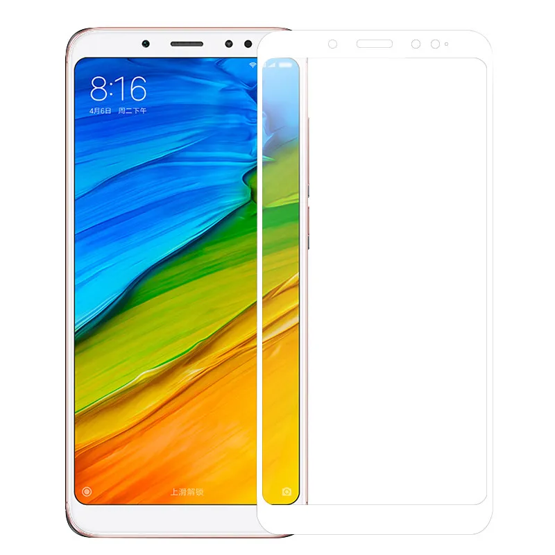 MAKAVO для Xiaomi Redmi Note 5 Pro закаленное стекло 9H Защитная пленка для экрана для Redmi Note 5 Pro 5,9" дюймов 2 шт./лот - Цвет: White