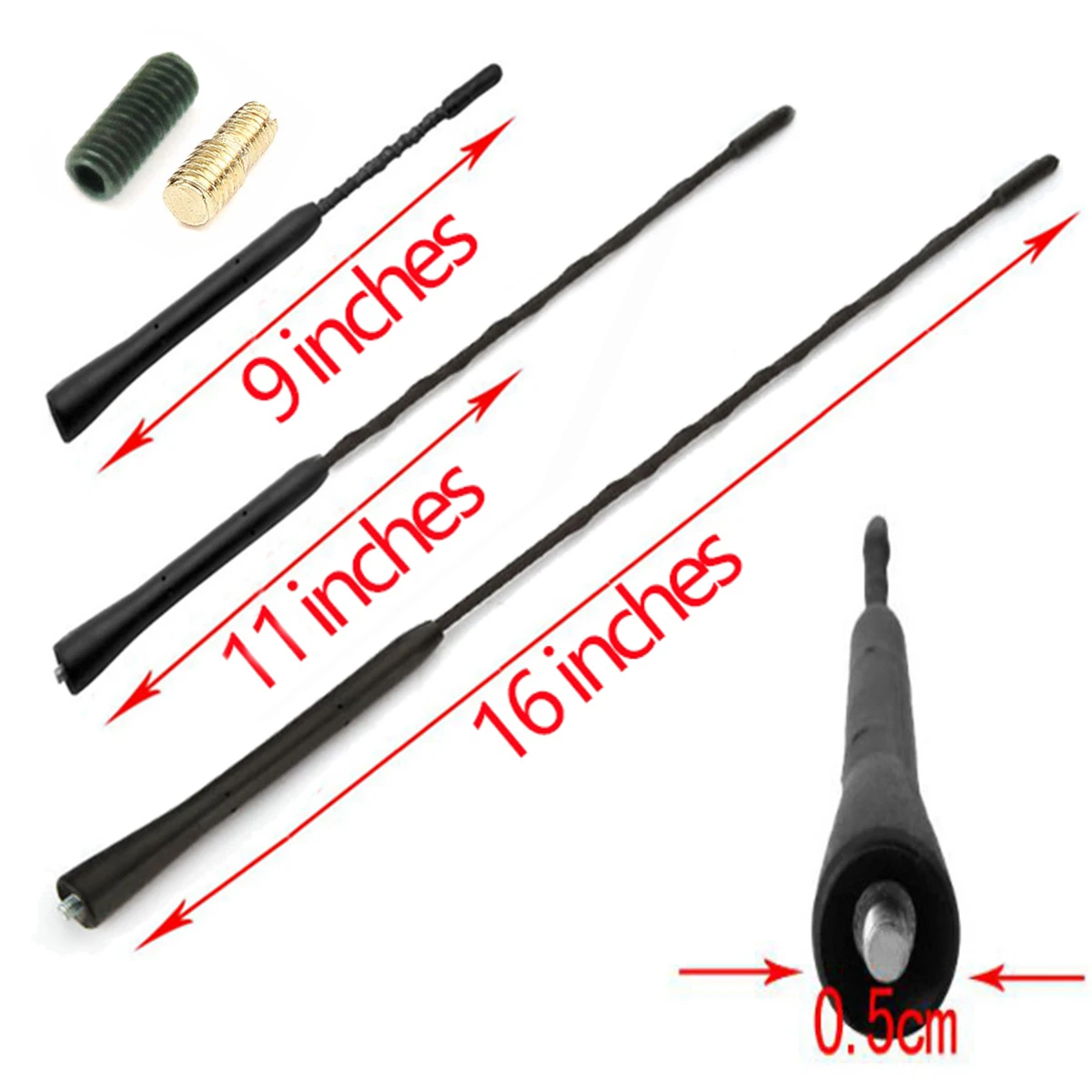 Автомагнитола для грузовиков мачта на крышу стерео радио FM AM Zoom Booster Антенна